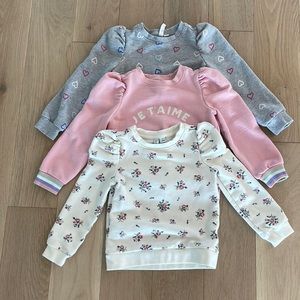 Janie and Jack Girls Sweatshirts size 5 - gently used